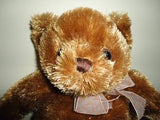 Animal Alley Toys R Us Brown TEDDY BEAR 11 inch Chiffon Bow 2009