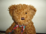 Shaggy Teddy Bear Super Soft with Plaid Paws 15 inch