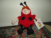 Flower Friends LADY BUG Stuffed Boy DOLL Roy Trower 2001 Papel Giftware