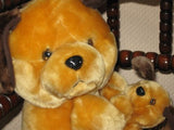 Vintage Dutch Mother & Puppy Dog Plush Toys Cute
