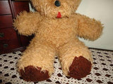 Antique Tongue Bear Beige Brown Plush Best Made Toys Canada 20 inch 1960s