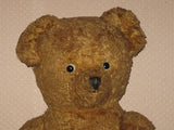 Antique 1930s Dutch Van Gelden Jointed Teddy Bear Light Brown Plush 21 Inch 54cm