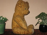 Antique 1930s Dutch Van Gelden Jointed Teddy Bear Light Brown Plush 21 Inch 54cm