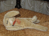 Steiff Antique 1950's Floppy Rabbit Mohair 7317 8 inch 20cm with Button