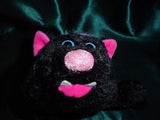 Russ Berrie Feral Felines Vampire Black Cat Plush 26762