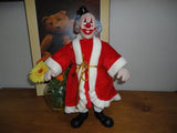 Wangs Intl CLOWN DOLL Cotton Muslin Rubber Face 12 inch