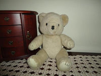 Old Vintage Teddy Bear Beige Jointed 12 inch