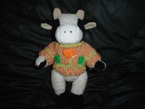 Chrisha Playful Plush Cow Stuffed 9 Inch Vintage 1988