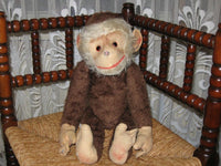 Antique German Brown Mohair Monkey 45 CM