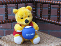 Vintage Winnie The Pooh Bear with Honey Pot Johnson Toys Manchester UK