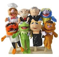 MUPPETS Hand Puppets NEW MUPPET SHOW MOVIE Set of 8 Disney  2012 No Cards RARE