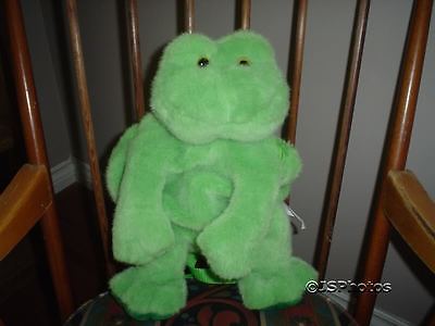 Frog Backpack Stuffed Plush 16 inch - Main Image