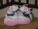 Lovely Sensi Boy & Girl Valentine Mice on Pillow Plush