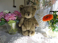 Antique Teddy Bear Grey Jointed 10 inch So Cute