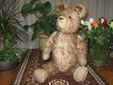 Antique Old Hermann Germany Bear 22 Inch Brown Mohair