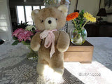 Antique Old German Teddy Bear 13in Jointed Head Arms 1950s Very RARE
