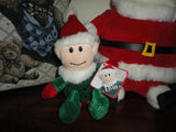 Hallmark Talking SANTA & Sears ELVIN ELF Lot of 2 Christmas Plush NEW