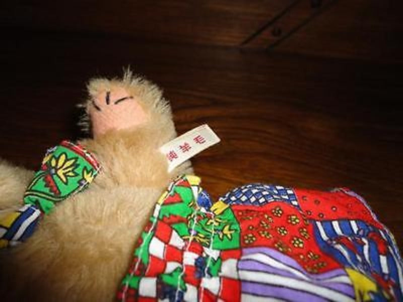 Antique 1960s Shanghai Doll Factory China Mohair Bear