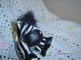 Zebra Glow In The Dark Collectible Hang Toy
