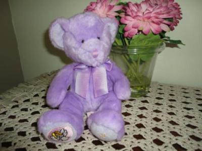 Russ Birthday Zodiac Purple Bear VIRGO Handmade Retired