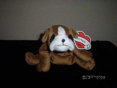 Ganz 1996 Bulldog  Butch Flopper Plush H2356 Wtags 10"