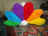 Rainbow Colored PEACOCK Stuffed Toy Steven Smith NY