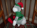 Play by Play Bugs Bunny Christmas Elf Plush 15in Looney Tunes Warner Bros 1998