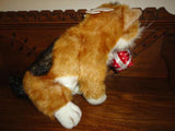 Tortoise Shell CAT Plush Holding Satin Present Valentine Gift Intersave RARE