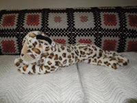 Pier 1 Imports JUMBO LAYING LEOPARD Plush 27 inch Made INDONESIA