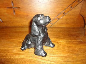 OOAK Chateau Leather COCKER SPANIEL CANADA Artist