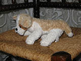 Van Der Meulen Holland Soft Piled White & Beige DOG Plush Cute