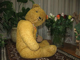 Antique 20 Inch Sonneberg Thuringia Germany Old Girl Bear 1940s