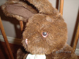 Ganz Rabbit Brown Stuffed Plush 1996 Cuddle Bunny CH1534 19 inch