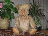 Antique Fechter Austria Bear Rare Blonde Mohair 19 Inch 1950s