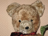 Antique 1930s Dutch Van Gelden Jointed Teddy Bear French Brown Mohair 15 Inch