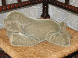 Steiff Floppy Ele 5537/28 Sleeping Elephant 28 CM Mohair NO ID