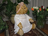 Antique Sonneberg Thuringia Germany Girl Bear 20 Inch 1930s