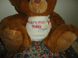 Baby's First Teddy Brown Copper Plush Sitting Bear 11 inch