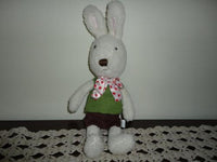 Le Sucre France Creme BUNNY Rabbit Retired 12 inch Baby Safe 100% Green Product