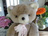 Antique Old German Teddy Bear 13in Jointed Head Arms 1950s Very RARE