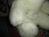 Classic Gund Platinum Edition 1980 Large SNUFFLES White Chubby Bear 13 inches