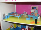 Vintage 70s Okwa Poppenflat Netherlands Small Doll House Condo Flat w Miniature