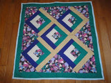 Vintage Handmade Cotton QUILT for Dolls & Bears Carriages Decoration