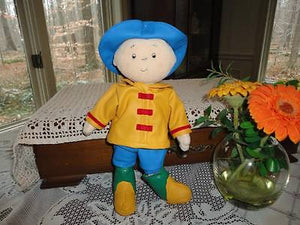 CAILLOU DOLL Rubber Raincoat Outfit 2001 Cinar
