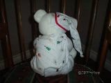 Aurora Christmas Teddy Bear Handmade in Pajamas