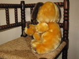Vintage Dutch Mother & Puppy Dog Plush Toys Cute