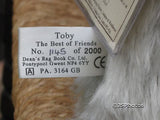 Dean's Rag Book UK Toby The Best of Friends Teddy Bear 2000 Gray Mohair Ltd Ed.