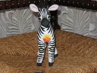 Steiff Germany Ossi Zebra 5312/16 Trevira Velvet No ID - with Chest Shield