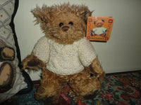 Kiddiefun Dublin Ireland BRENDAN IRISH BEAR Handmade ARAN GAELIC SWEATER WTAGS