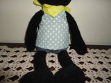 Le Sucre France BLACK BUNNY Rabbit Retired 18" HTF Baby Safe 100% Green Product
